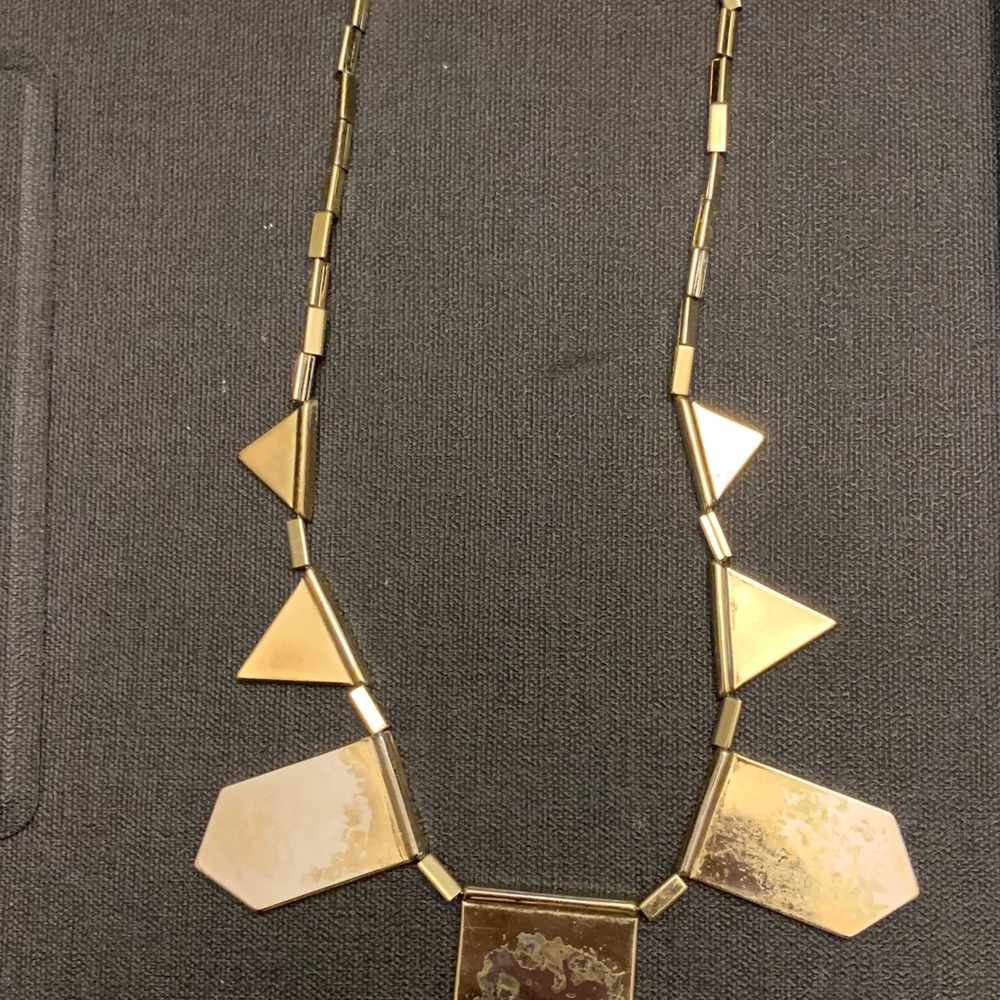 House of Harlow 1960 BlackStationLeatherNecklace - Picture 4 of 5